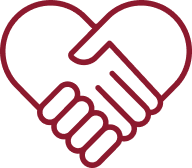 Icono de manos estrechandose